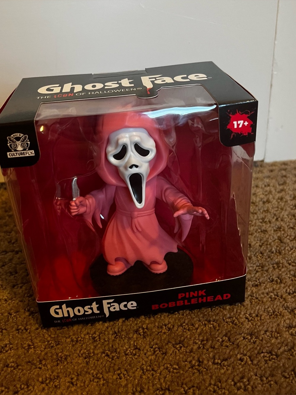 Pink GhostFace Bobblehead
